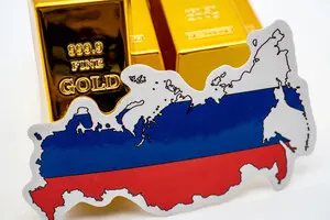 Рост цен на золото компенсировал РФ замороженные в ЕС активы — Bloomberg