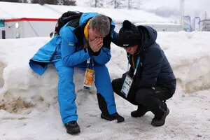 Батько Гераскевича розплакався після дискваліфікації сина на Олімпіаді-2026