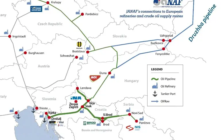 Адриатический нефтепровод JANAF
