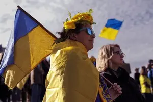 В Вашингтоне состоялся митинг в поддержку Украины накануне четвертой годовщины полномасштабного вторжения РФ