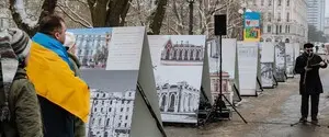 Культура под прицелом: в Риге открыли выставку о разрушенных памятниках Украины