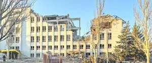 В Краматорске россияне разрушили здание Главпочтамта