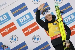 Французька біатлоністка достроково стала чемпіонкою сезону Кубка світу