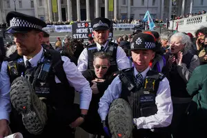 Фронтмена Massive Attack заарештували під час протесту в центрі Лондона