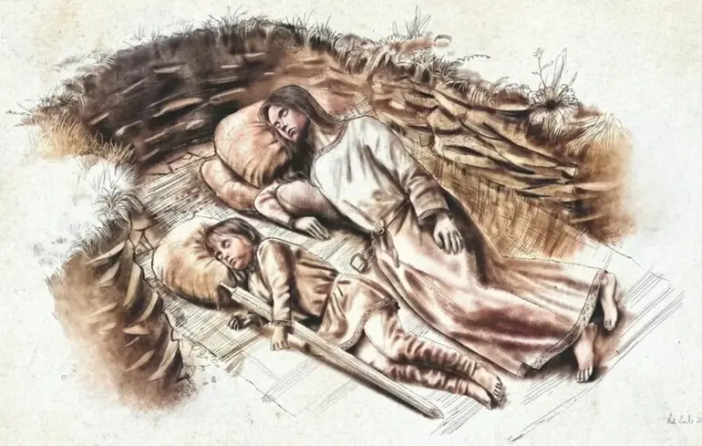 Археологи знайшли поховання сестри, яка "оберігає" молодшого брата