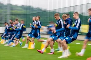 Сборная Украины по футболу провела открытую тренировку во Львове