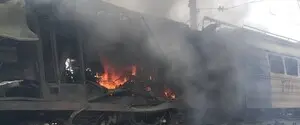 В Запорожье российский беспилотник попал в электровоз
