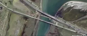 В СМИ показали спутниковые снимки поврежденного Чонгарского моста