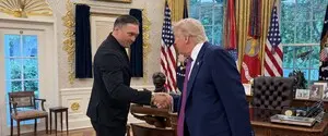 «Дольше, чем ожидалось»: как Трамп принимал Усика после его заявлений о намерении стать президентом