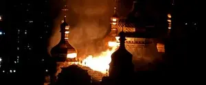 Россия ударила по Киево-Печерской Лавре, горит Успенский собор