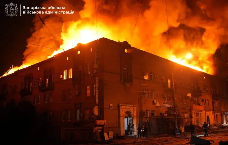 П'ять ударів за вечір: Росія атакувала Запоріжжя