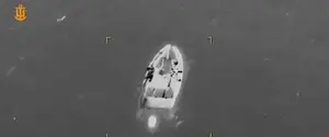 ВМС обнародовали кадры уничтожения трех морских беспилотных катеров возле побережья Черного моря