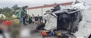 Полиция опубликовала видео с места смертельного ДТП, произошедшего в Николаевской области