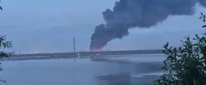 После угрозы ракет и дронов: в Липецке возник пожар в районе ТЭЦ и металлургического комбината 