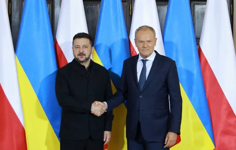 Зеленський в Польщі вперше після скандалу: про що говорив із Туском