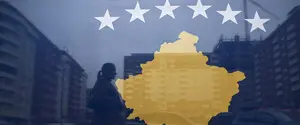 В Приштине со здания сняли флаг Украины после заявления Зеленского о Косово