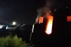 Не доїхав до фронту: партизани знищили кабіну електровоза, який віз вантажі на куп’янський напрямок