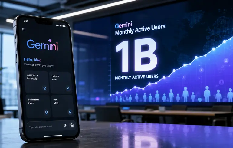 Google сообщил, что число ежемесячных пользователей приложения Gemini превышает миллиард