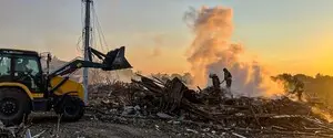 Две женщины погибли и две получили ранения в результате массированной атаки российских БПЛА на село в Харьковской области