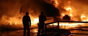 В Николаевской области россияне сожгли склад предприятия пищевой промышленности