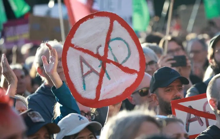 У Німеччині десятки тисяч людей вийшли на протести проти ультраправої АдН 