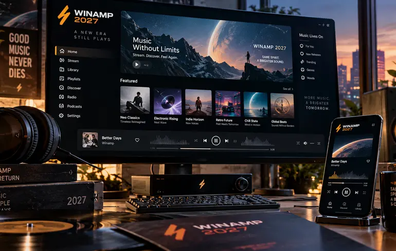 Легендарний Winamp повернеться у 2027 році з власним стримінговим сервісом