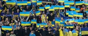 Українські та грузинські вболівальники влаштували акцію взаємної підтримки на матчі Ліги націй
