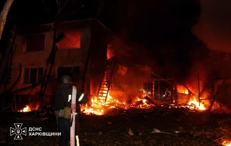Russian Missile Attack Kills One, Injures Six in Kharkiv