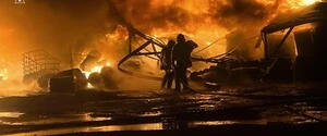 Дроны атаковали предприятие и склады в Киевской области: фото и видео последствий