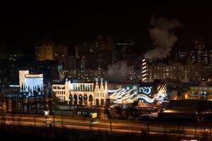 «Рошен» порадував киян незвичайною святковою ілюмінацією (фоторепортаж)