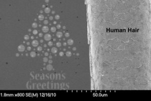 В Шотландии изготовили рождественскую нанооткрытку