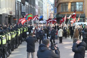 У Ризі пройшов марш латиського легіону «Ваффен СС»