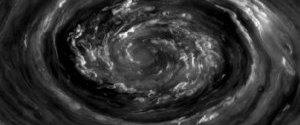 Cassini сфотографував унікальний мега-шторм на північному полюсі Сатурна (ФОТО)