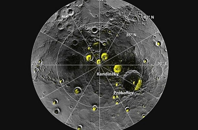 У полярних кратерах Меркурія виявили гігантські запаси води