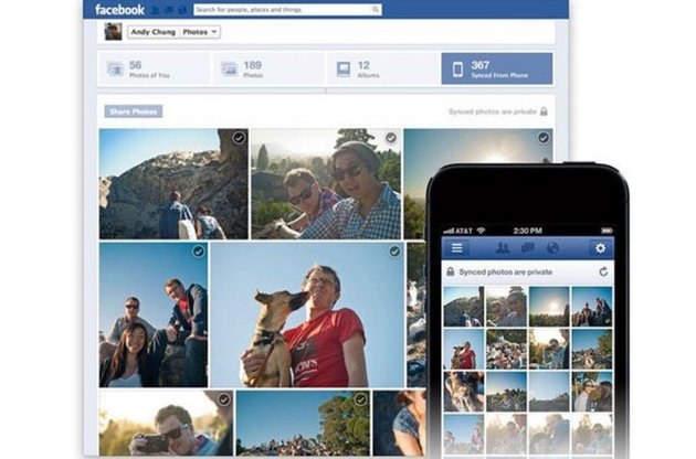 Facebook будет автоматически загружать фотографии со смартфонов