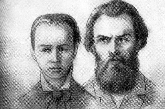 Андрій Желябов (фактичний
керівник «Народної волі»,
один з організаторів замахів
на Олександра ІІ)
і Софія Перовська в суді Андрій Желябов (фактичний
керівник «Народної волі»,
один з організаторів замахів
на Олександра ІІ)
і Софія Перовська в суді