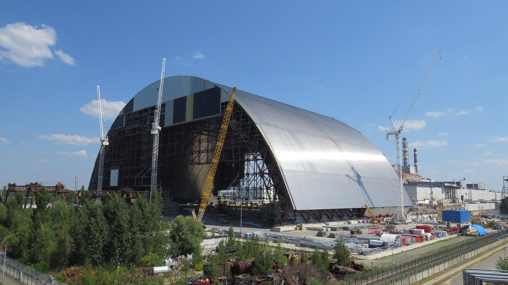 Na Chetvertyj Energoblok Chaes Nachali Nadvigat Arku Novogo Ukrytiya