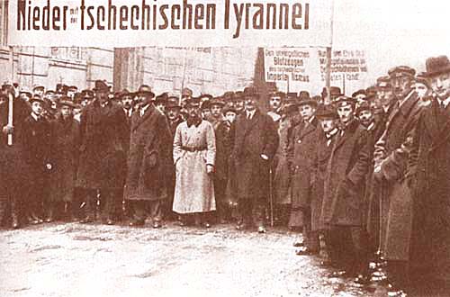 Античеська демонстрація австрійських і чеських німців у Відні на початку березня 1919 р.