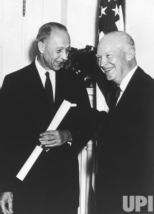 Президент США Д.Ейзенхауер і Дж.Кістяковський. 1958 рік