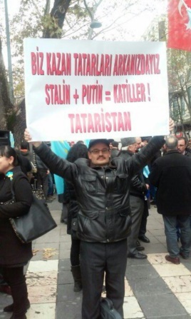Кримські татари Туреччини протестували проти Путіна