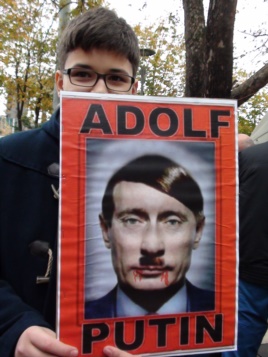 Крымские татары Турции протестовали против Путина Крымские татары Турции протестовали против Путина