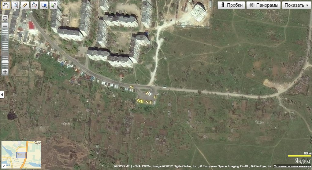 Місце обстрілу на карті Місце обстрілу на карті