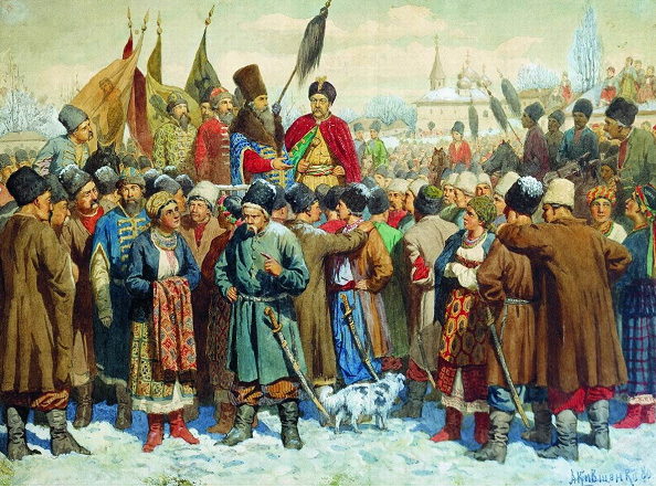 Переяславская рада 1654 года. Художник А.Кившенко, 1880 г.