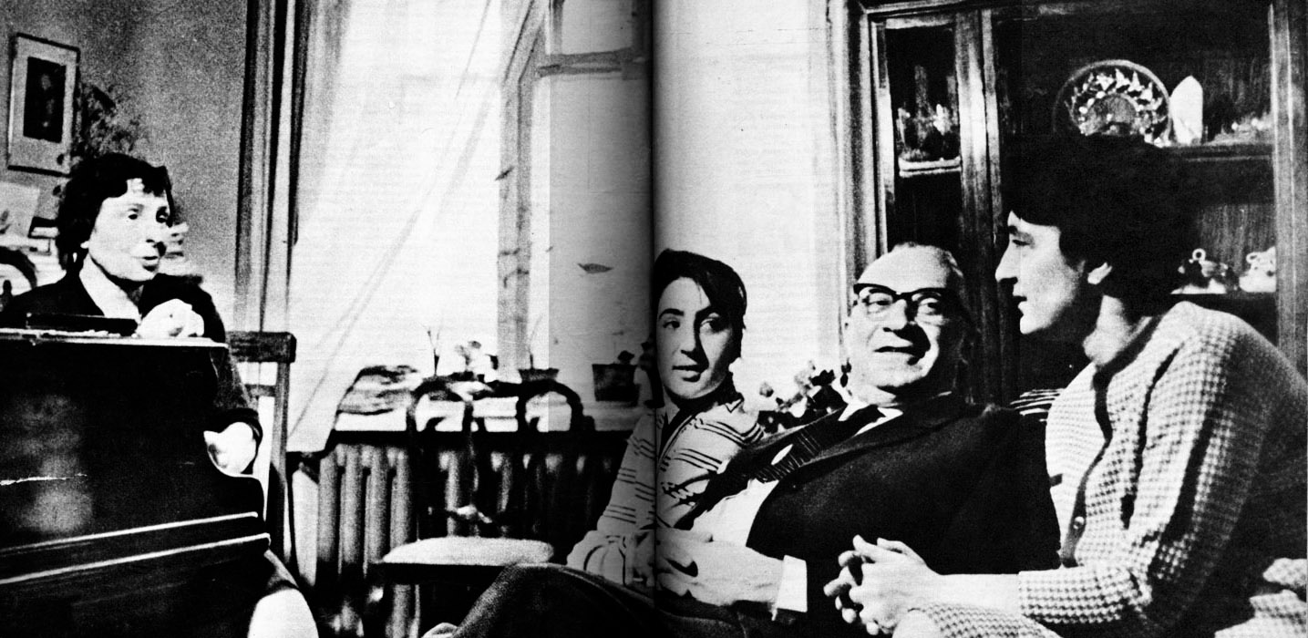 Иллюстрация к интервью во французском журнале «Пари Матч»