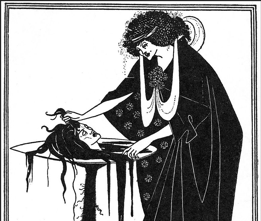 Иллюстрация Обри Бердслея к пьесе Оскара Уайльда Иллюстрация Обри Бердслея к пьесе Оскара Уайльда