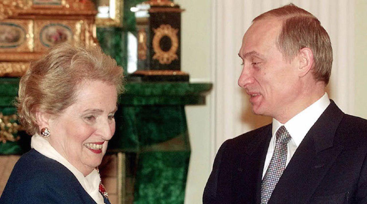Мадлен Олбрайт і Володимир Путін Мадлен Олбрайт і Володимир Путін