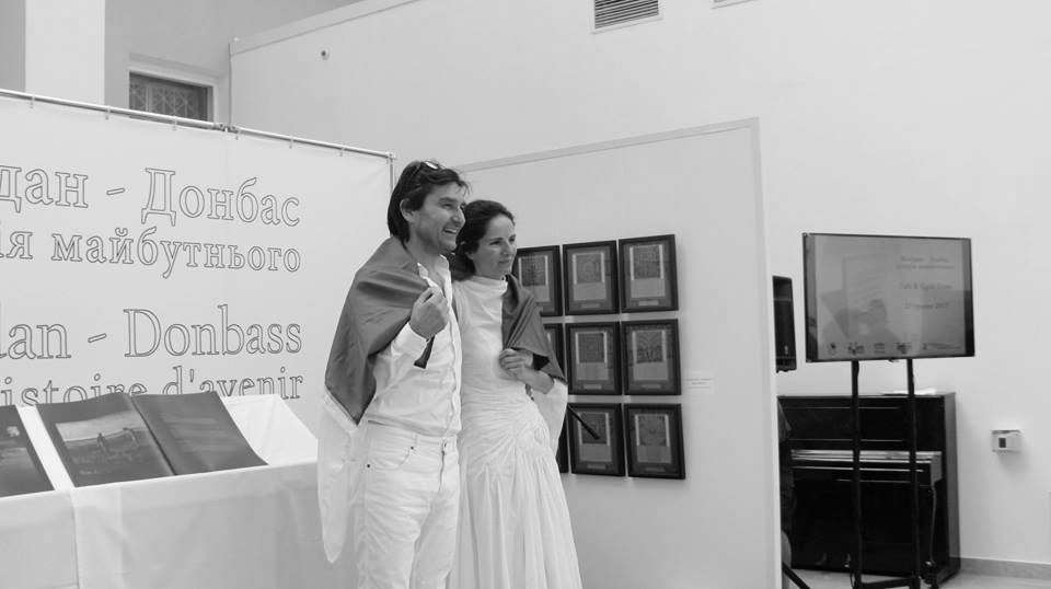 Юрій і Габі на презентації альбому. Юрій і Габі на презентації альбому.