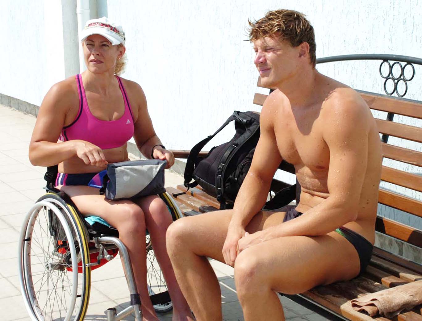 Олег Лісогор та Олена Акопян. Фото Національного комітету спорту інвалідів України