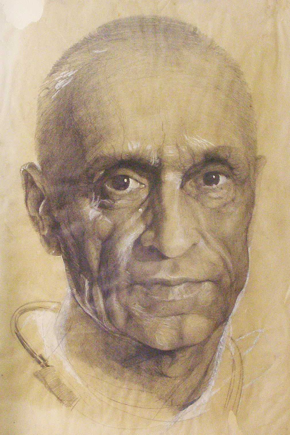 Портрет Миколи Амосова. 1978 р, папір, олівець. Портрет Миколи Амосова. 1978 р, папір, олівець.