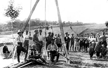 Будівництво колодязя в осаді Ветеранувка, 1930 р